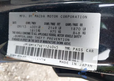 2014 Mazda Mazda3 I Sport из США, поврежденный, VIN JM1BM1K76E1124045